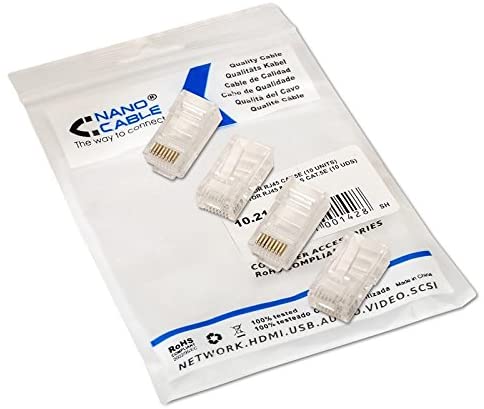 Nanocable Conector RJ45 Cat.5e 8 Hilos (10 unidades)